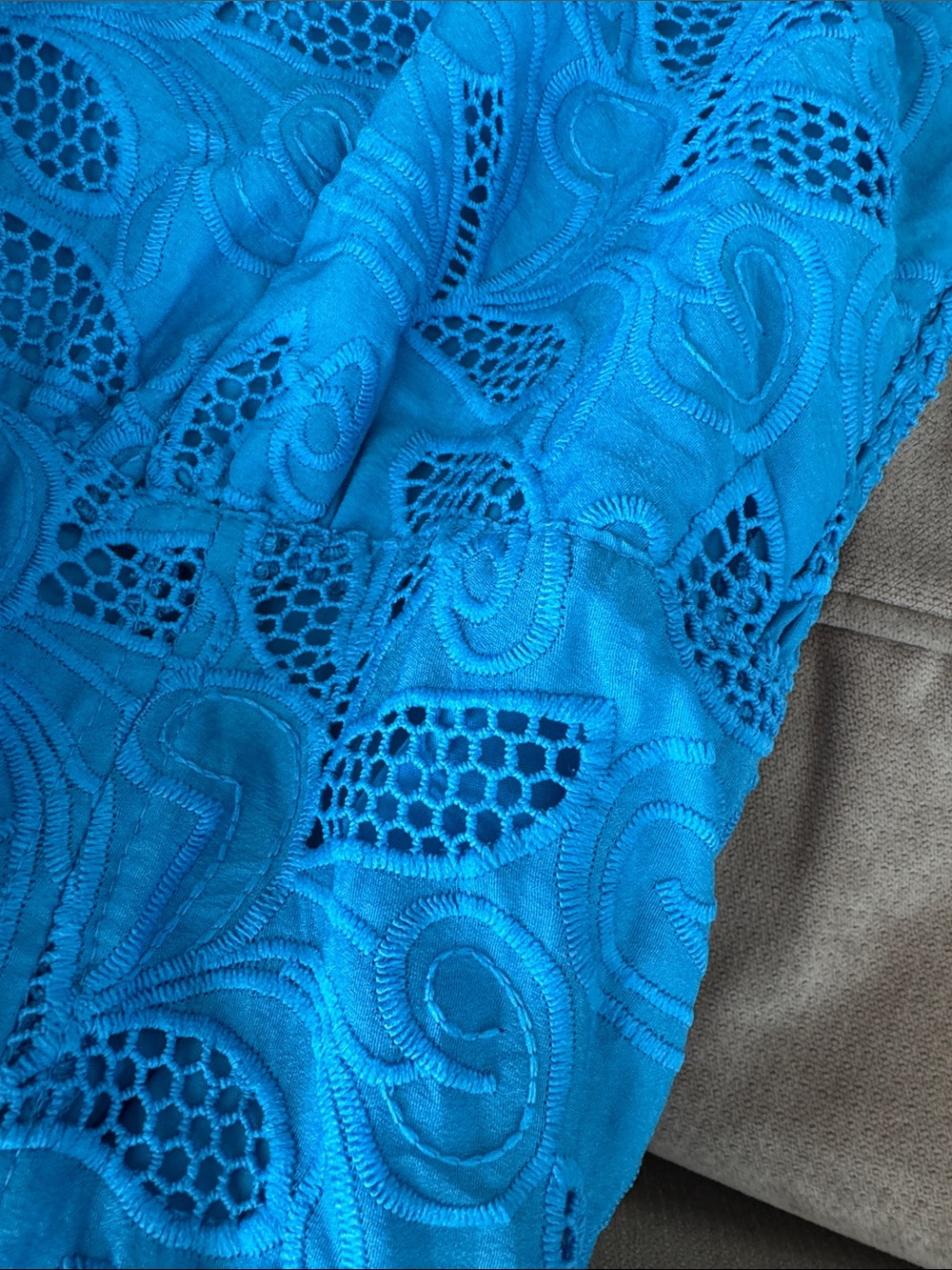 Tuckernuck HYACINTH HOUSE Azure Eyelet Ainsley Midi Dress Size L - Picture 13 of 13